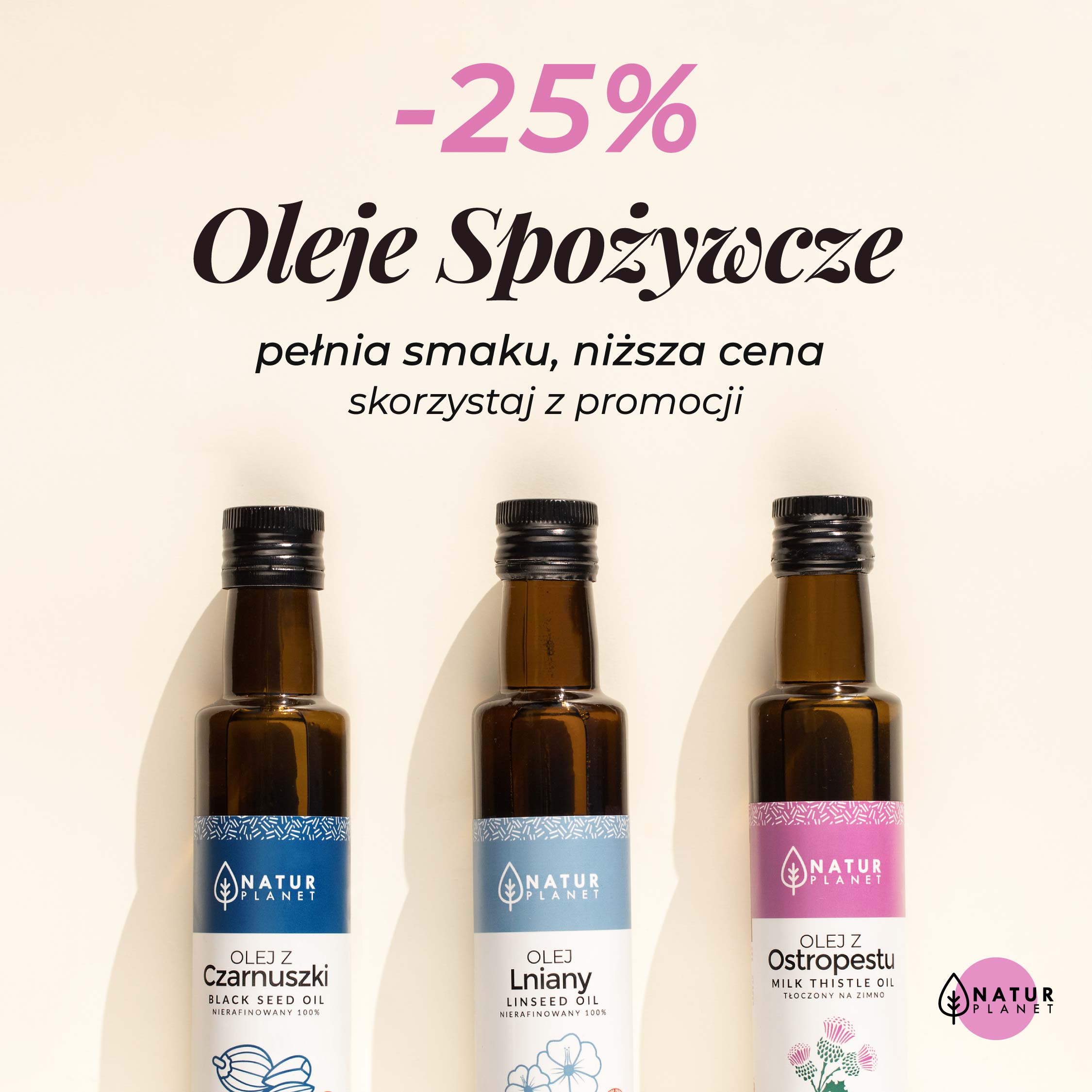 oleje spożywcze -25%
